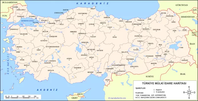 Türkiye Haritası - Hizmet Bölgelerimiz